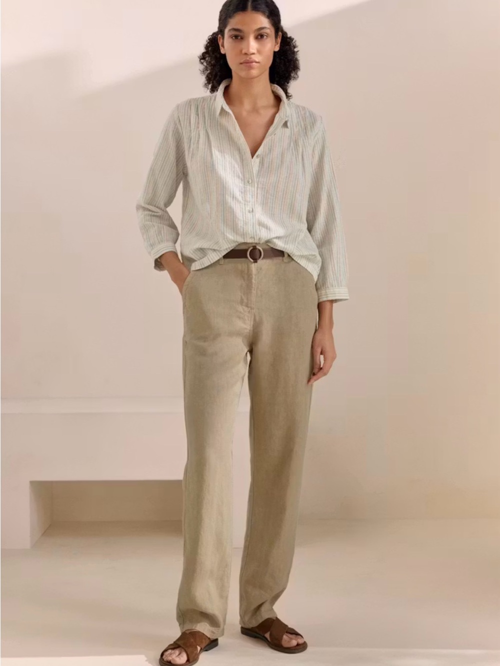 Poetry‎ SLIM-LEG JEANS Heavy linen